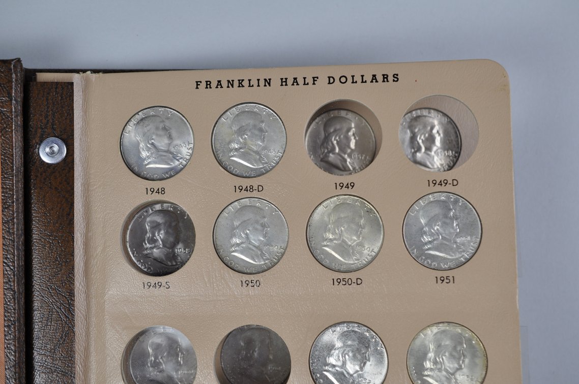 Franklin Half Dollars Dansco Album, photo 3 of 12