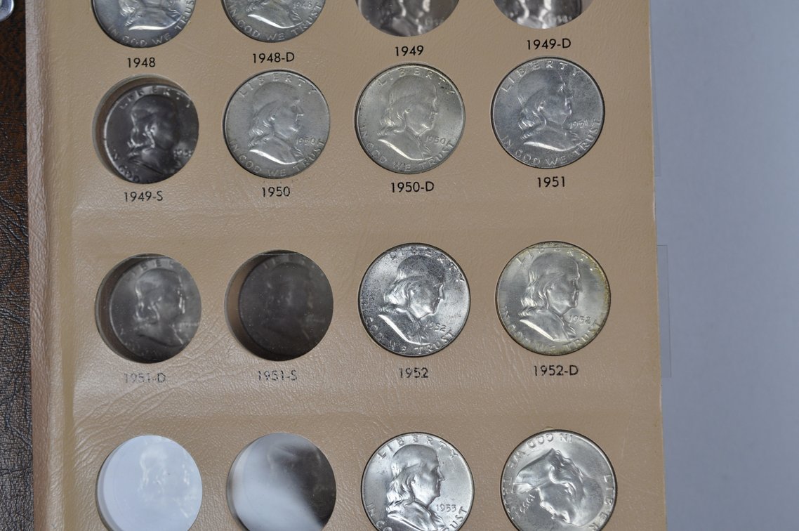 Franklin Half Dollars Dansco Album, photo 4 of 12
