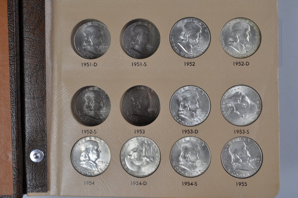 Franklin Half Dollars Dansco Album, photo 5 of 12