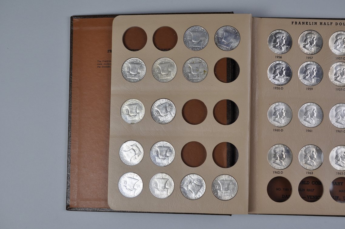 Franklin Half Dollars Dansco Album, photo 6 of 12