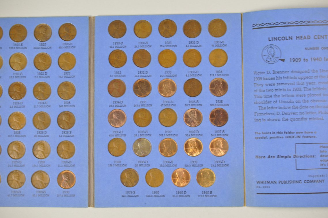 1909-1940 Wheat Cent Whitman Folder, photo 10 of 13