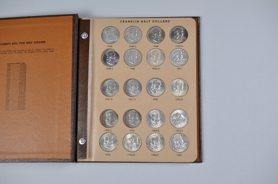 Franklin Half Dollars Dansco Album, photo 2 of 12