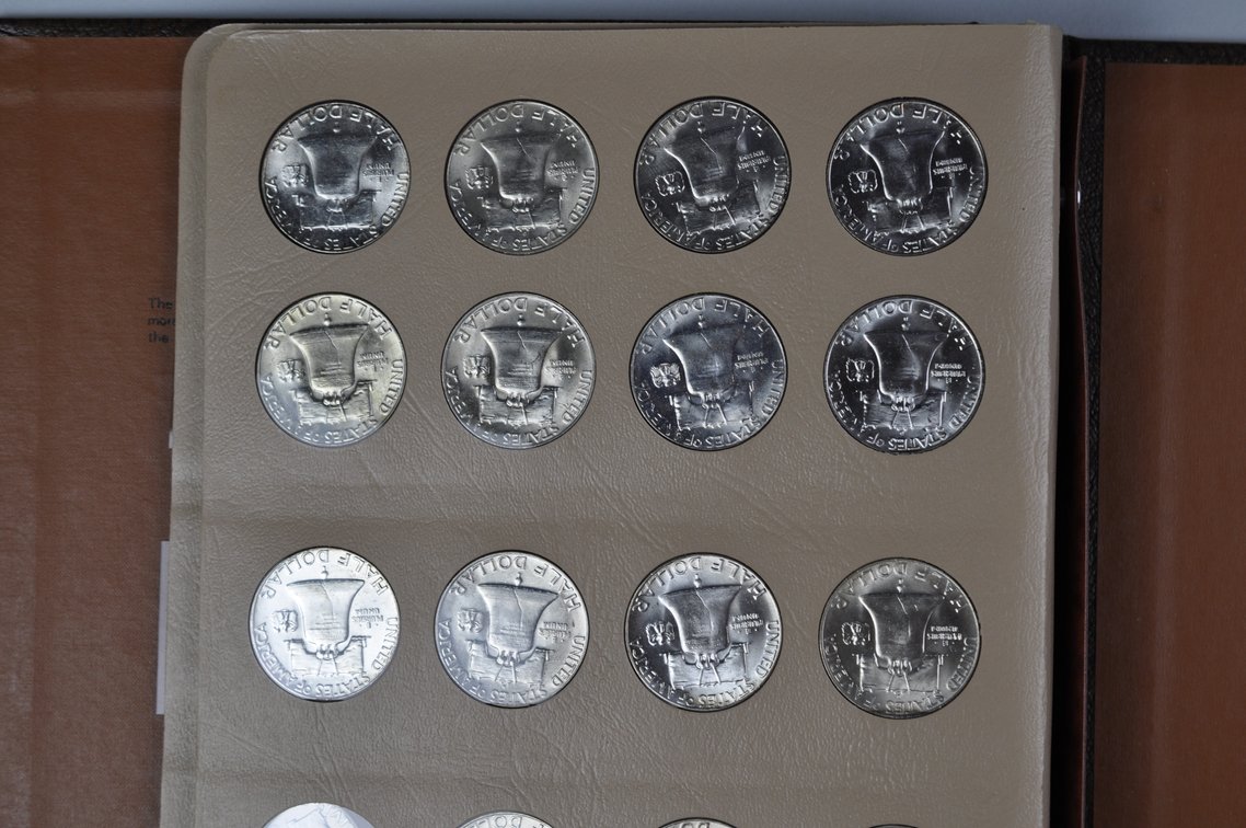 Franklin Half Dollars Dansco Album, photo 11 of 12