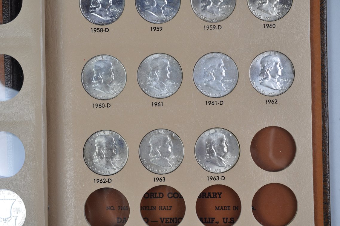 Franklin Half Dollars Dansco Album, photo 9 of 12
