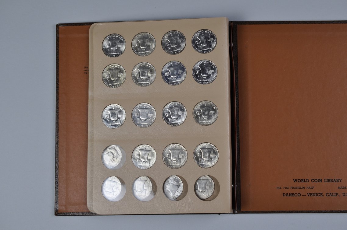 Franklin Half Dollars Dansco Album, photo 10 of 12