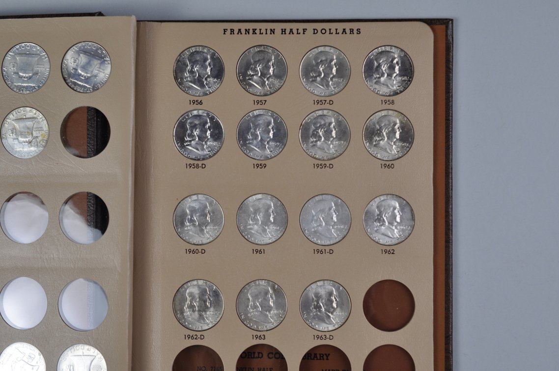 Franklin Half Dollars Dansco Album, photo 7 of 12