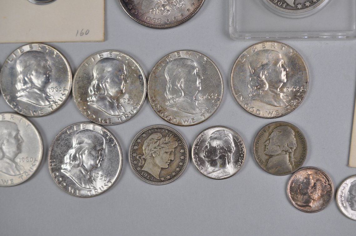 1898 to1964 Assorted Collection of Silver American Coins, photo 8 of 18