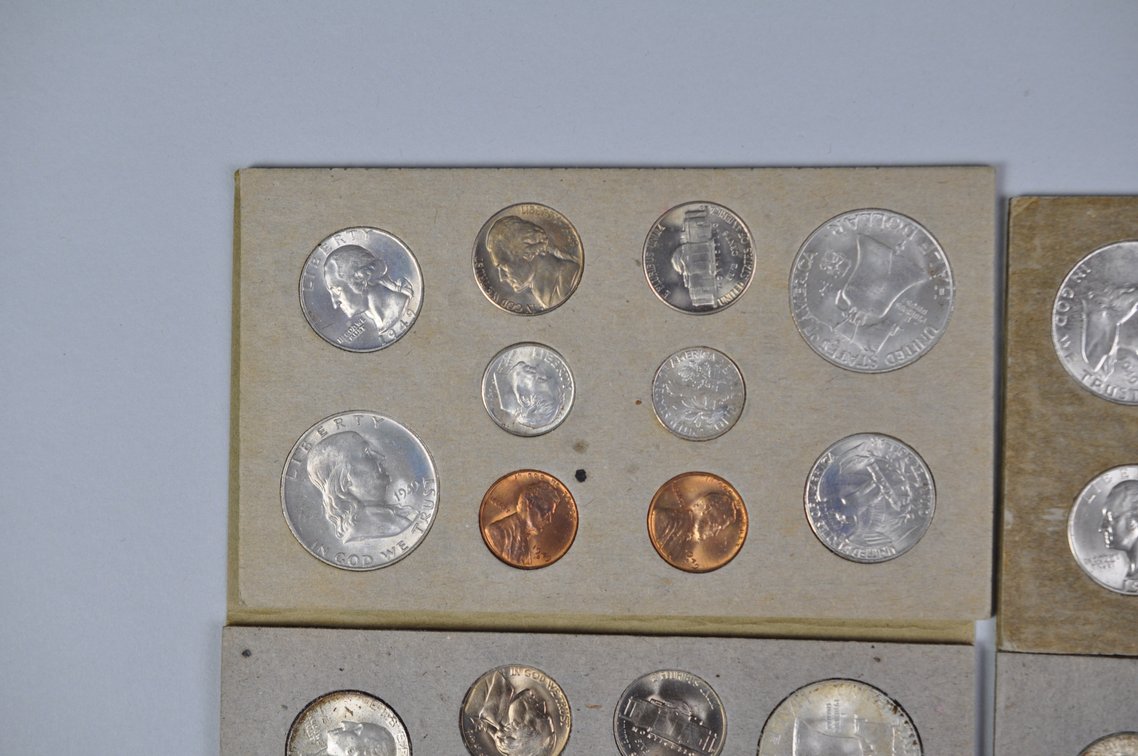 Original 1948 and 1949 Mint Sets with Original 1954 Proof Set in Box, photo 2 of 16
