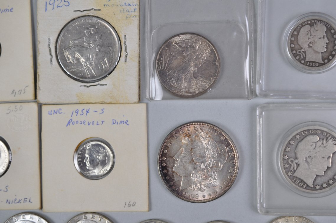 1898 to1964 Assorted Collection of Silver American Coins, photo 4 of 18