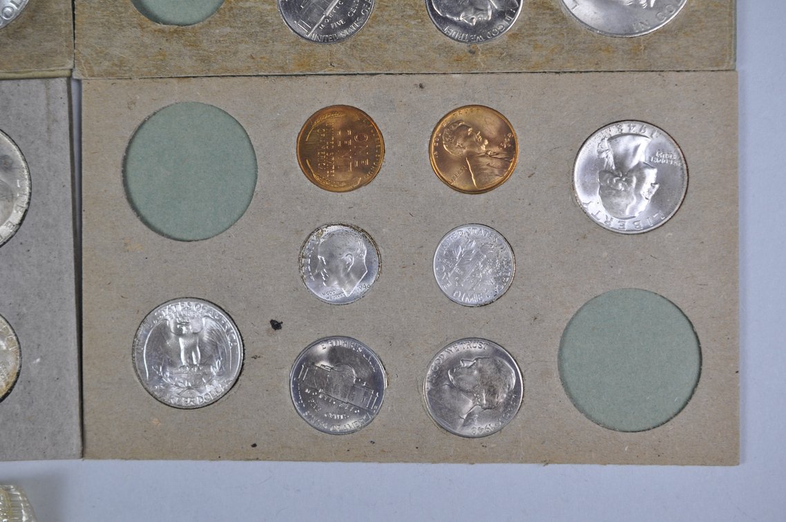Original 1948 and 1949 Mint Sets with Original 1954 Proof Set in Box, photo 7 of 16