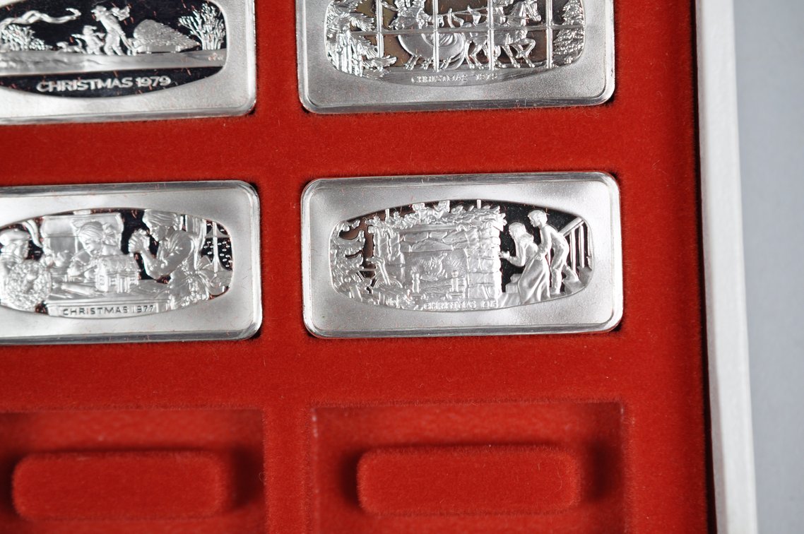 1974 Chirstmas Silver Ingot and 1970s Ingot Set, photo 12 of 15