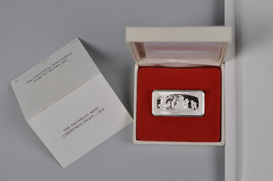 1974 Chirstmas Silver Ingot and 1970s Ingot Set, photo 3 of 15