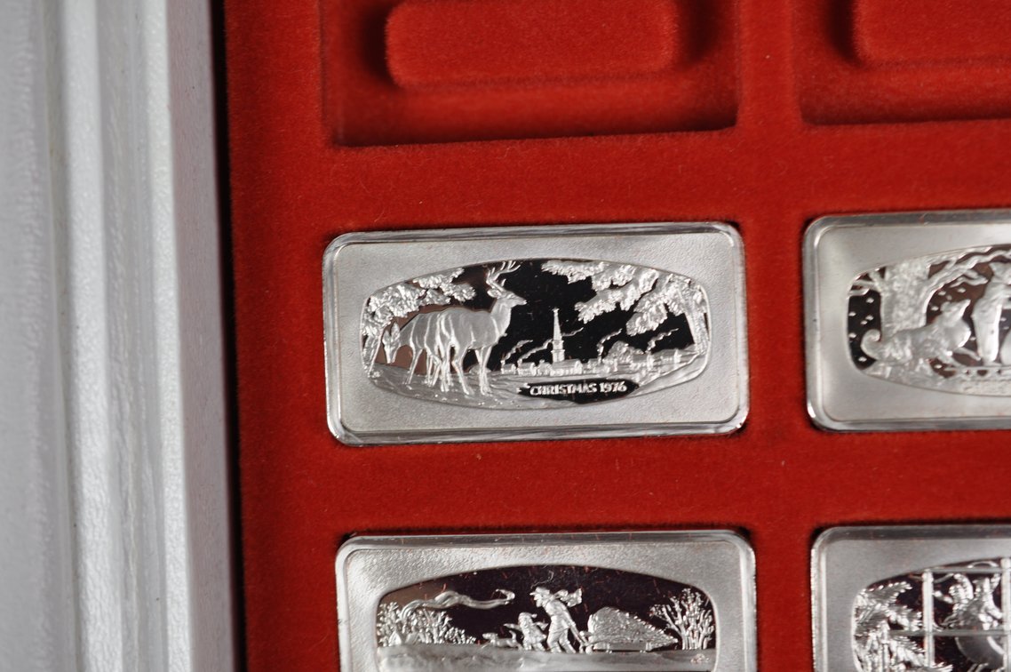 1974 Chirstmas Silver Ingot and 1970s Ingot Set, photo 7 of 15