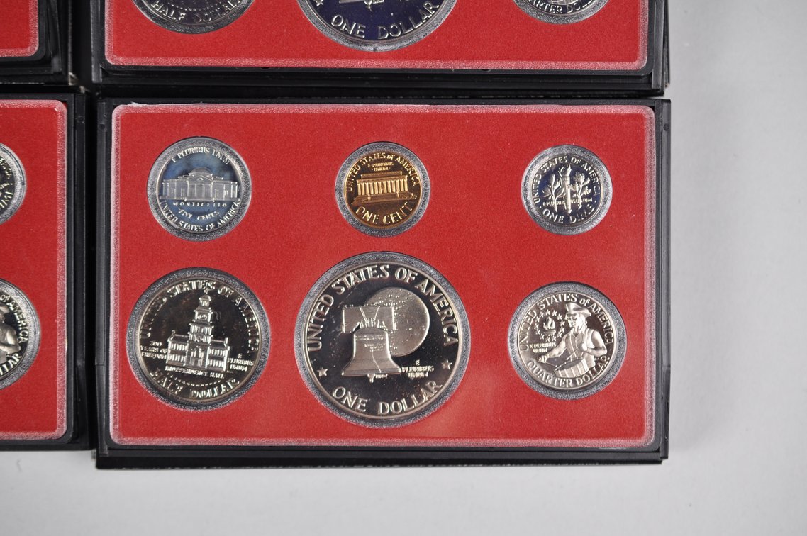 Five Original 1976 Proof Sets in Holders, photo 14 of 14