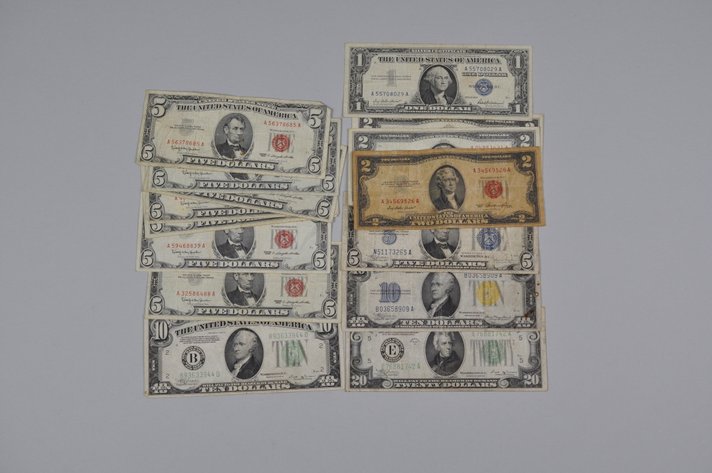 Old Type Small Banknotes with Color Seals