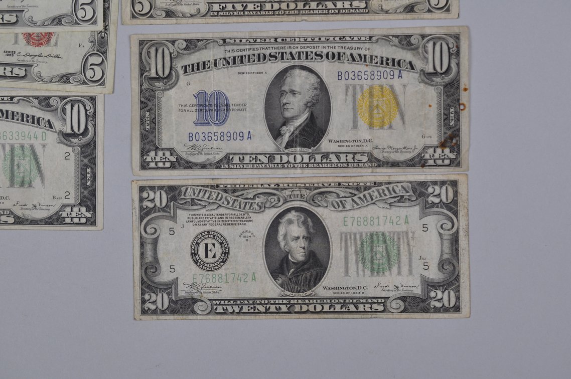 Old Type Small Banknotes with Color Seals, photo 5 of 14