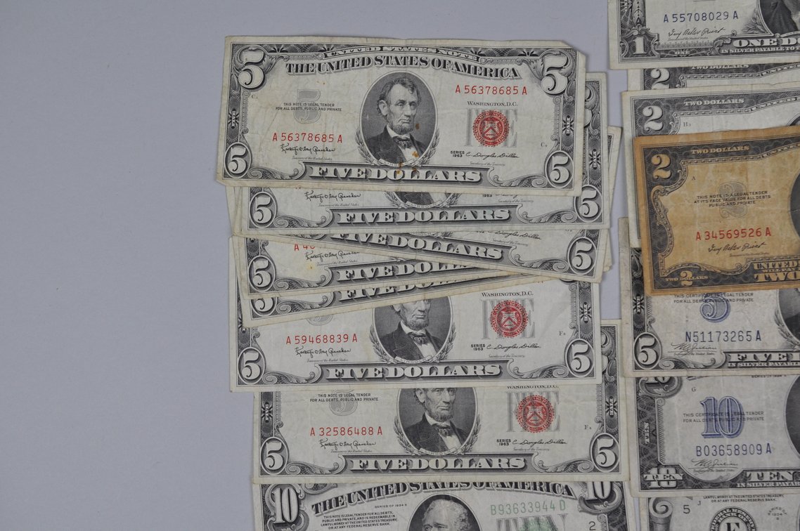 Old Type Small Banknotes with Color Seals, photo 3 of 14