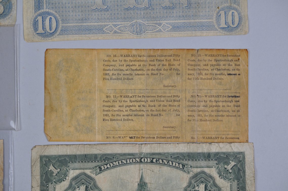 Old Type Large Banknotes from the 1800s, photo 15 of 16