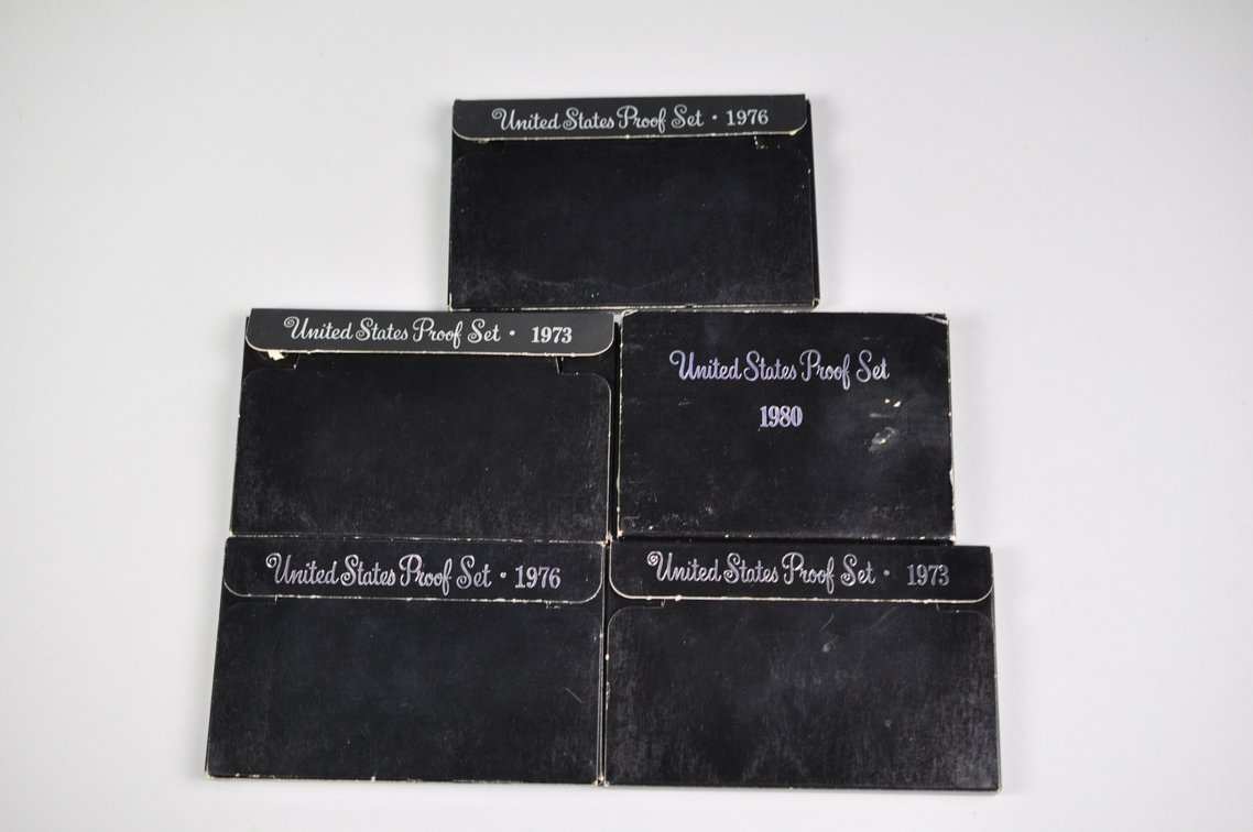 1970s and 1980s Original Proof Sets in Boxes, photo 2 of 14