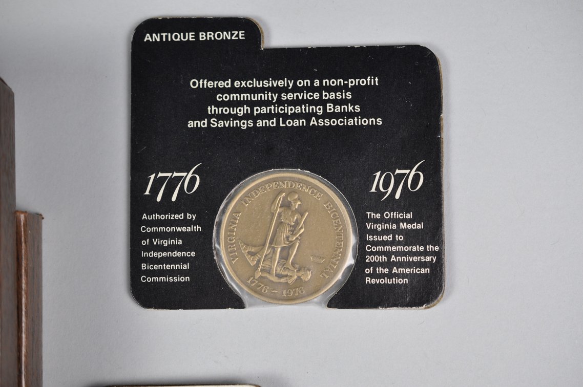Bronze and Silver Medals and 1971 Silver Ike Proof Dollar Set, photo 4 of 12