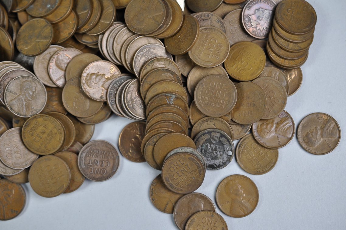 Collection of Wheat Cents, photo 13 of 13