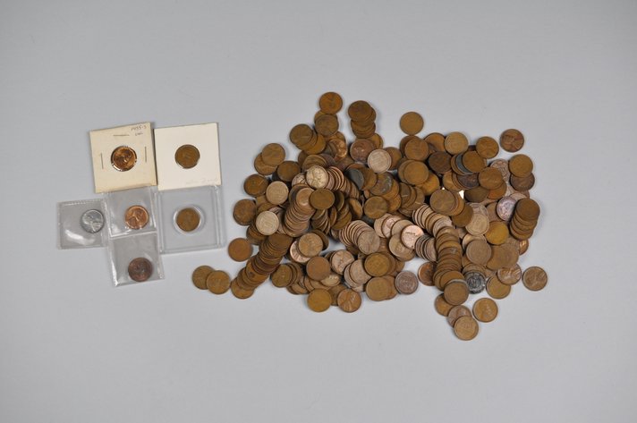 Collection of Wheat Cents