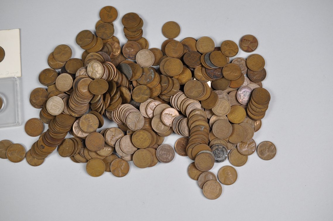 Collection of Wheat Cents, photo 2 of 13