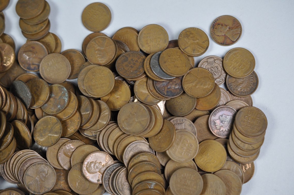 Collection of Wheat Cents, photo 6 of 13