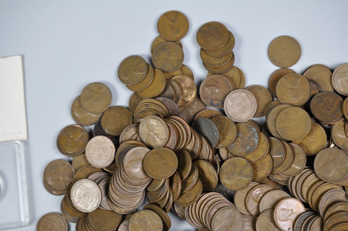 Collection of Wheat Cents, photo 4 of 13