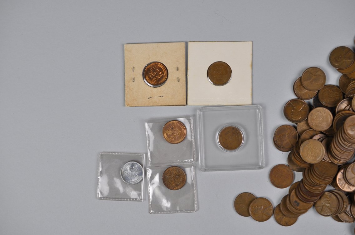 Collection of Wheat Cents, photo 10 of 13