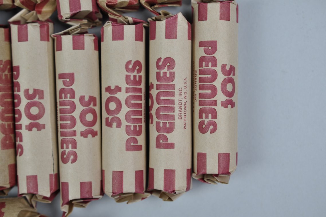 Collection of Lincoln Wheat Cents in Rolls, photo 7 of 7