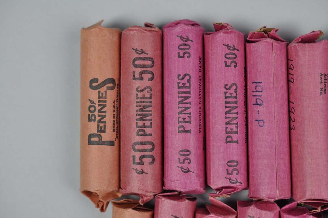 Collection of Lincoln Wheat Cents in Rolls, photo 3 of 7