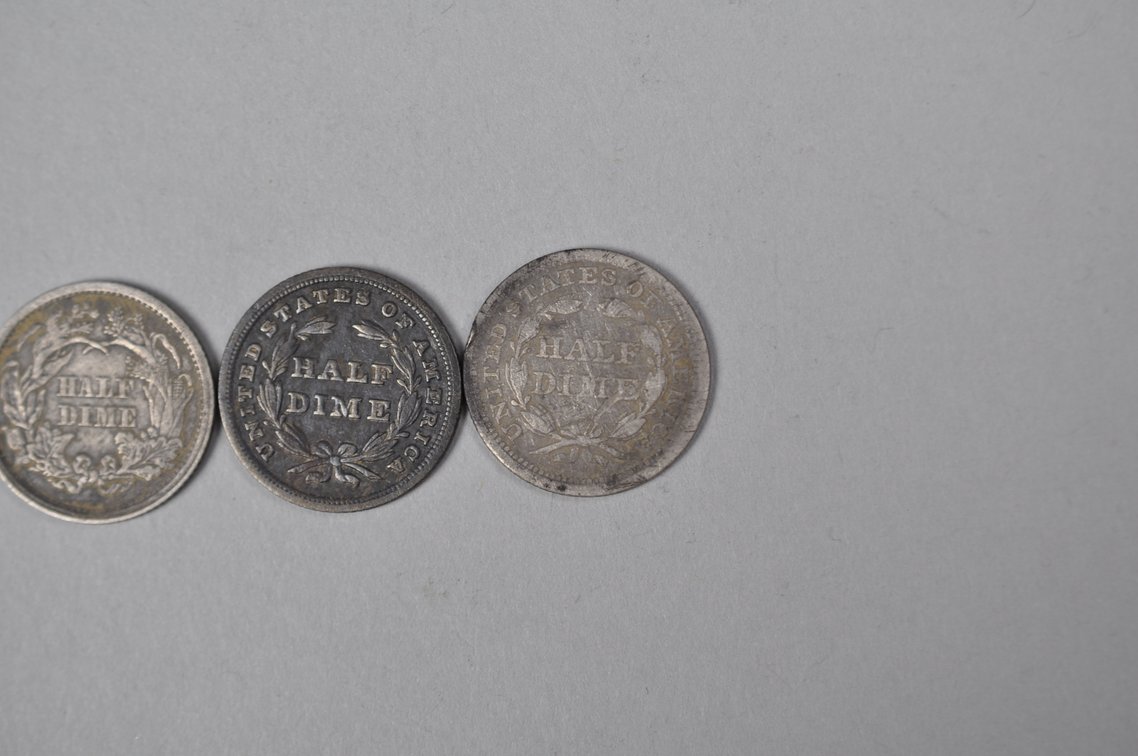 1838 and 1857 and 1861 Liberty Seated Half Dimes, photo 8 of 8