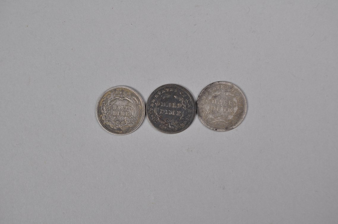 1838 and 1857 and 1861 Liberty Seated Half Dimes, photo 5 of 8