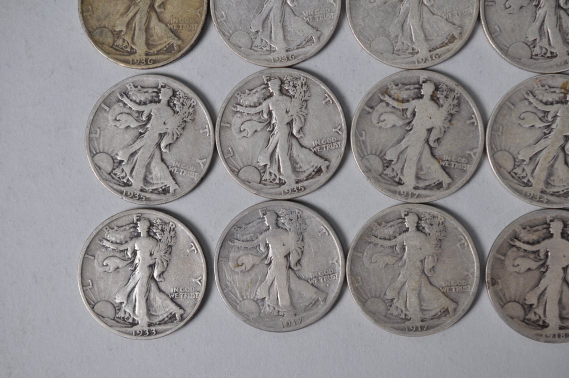 1917-1918, 1920, 1933-1936 US Silver Half Dollars, photo 4 of 10