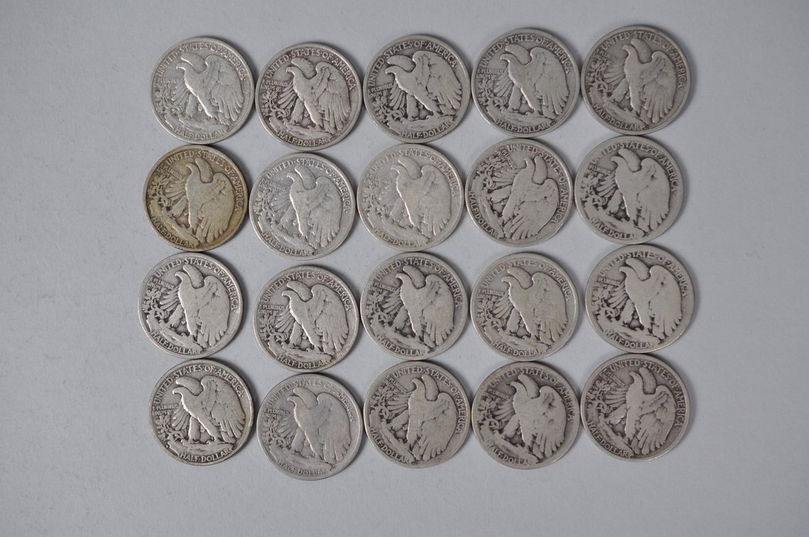 1917-1918, 1920, 1933-1936 US Silver Half Dollars, photo 6 of 10