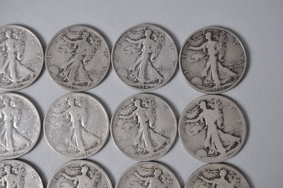 1917-1918, 1920, 1933-1936 US Silver Half Dollars, photo 3 of 10