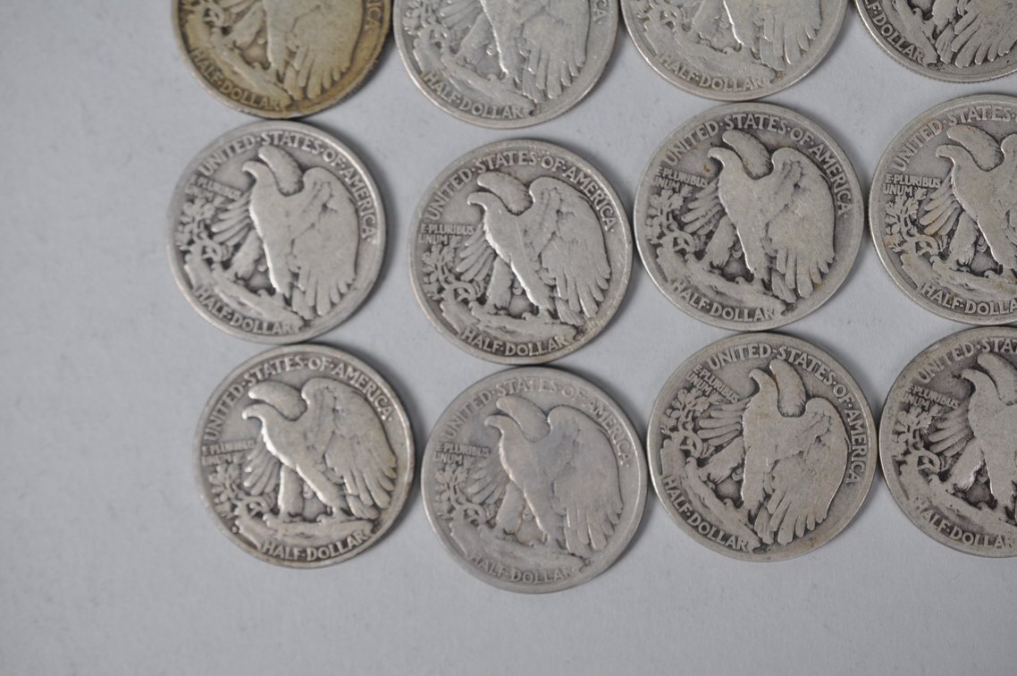 1917-1918, 1920, 1933-1936 US Silver Half Dollars, photo 9 of 10