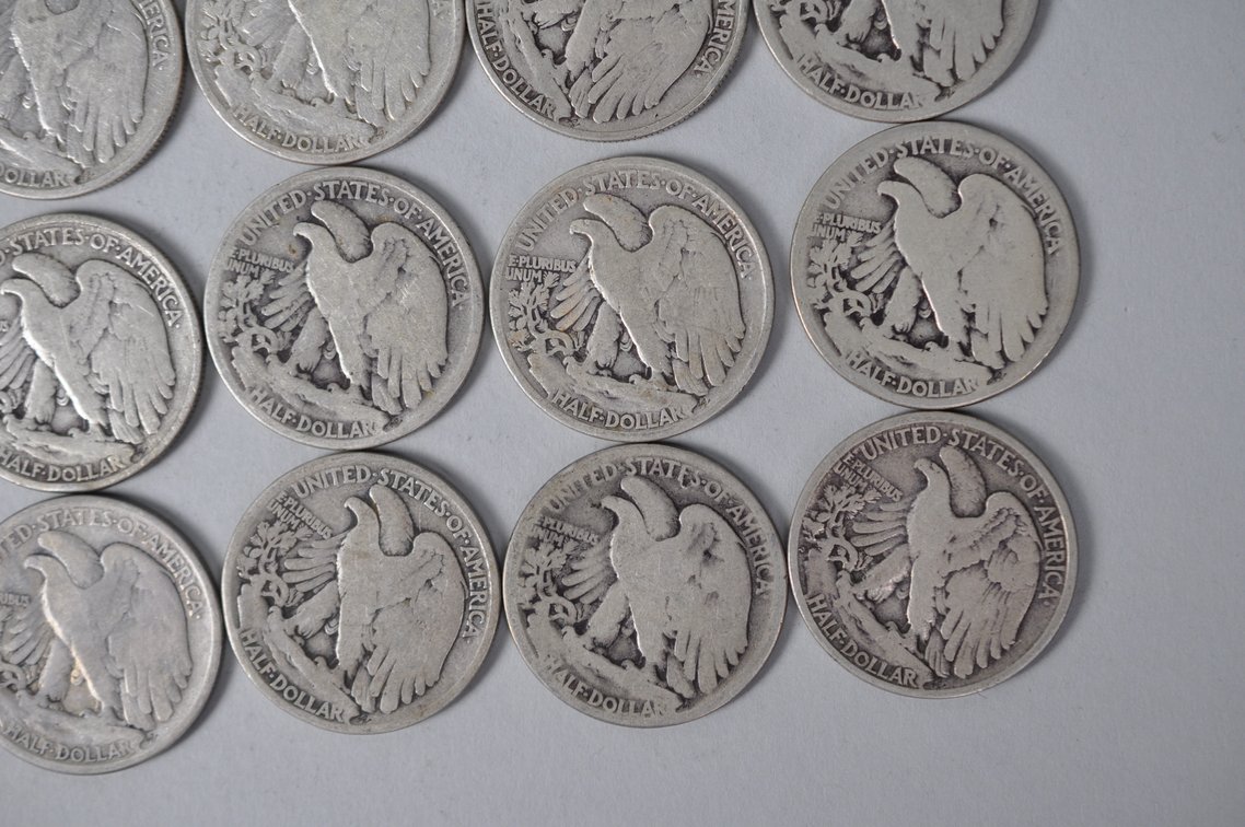 1917-1918, 1920, 1933-1936 US Silver Half Dollars, photo 10 of 10