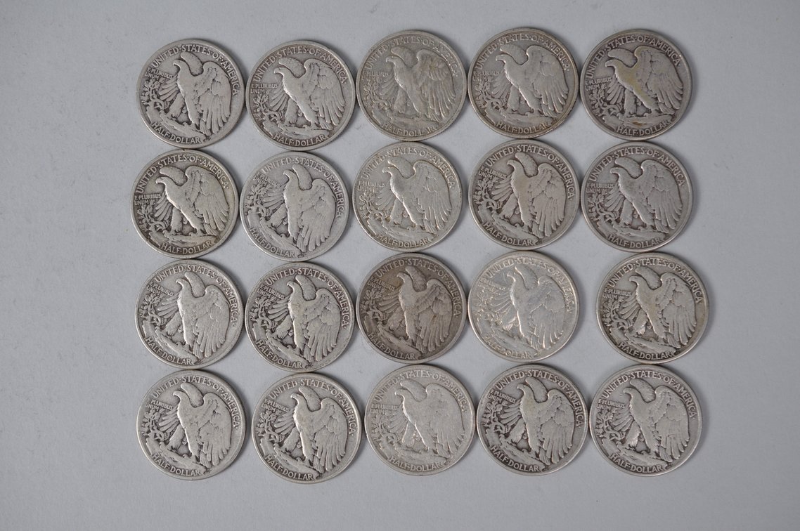 1942 US Silver Half Dollars, photo 6 of 10