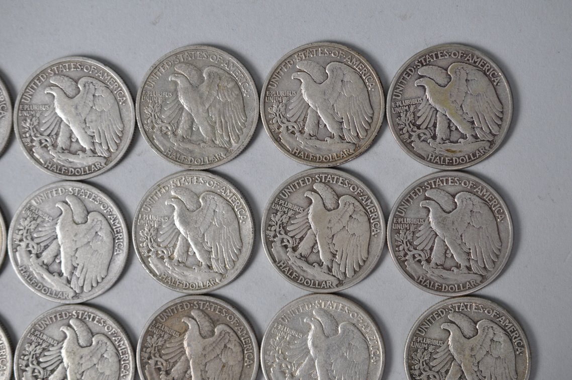1942 US Silver Half Dollars, photo 8 of 10