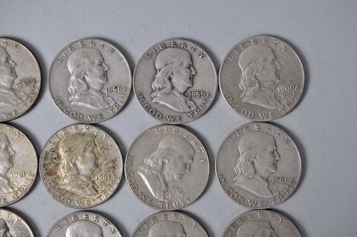 1958-1961 US Silver Half Dollars, photo 3 of 10