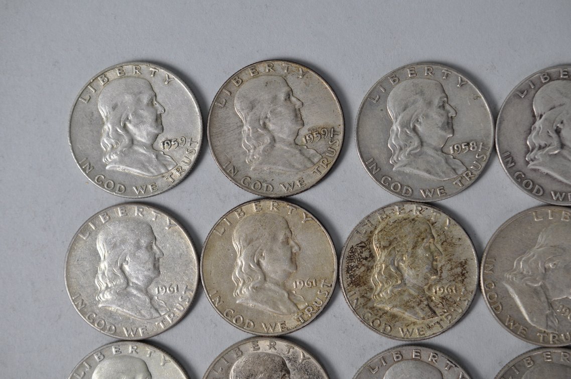 1958-1961 US Silver Half Dollars, photo 2 of 10