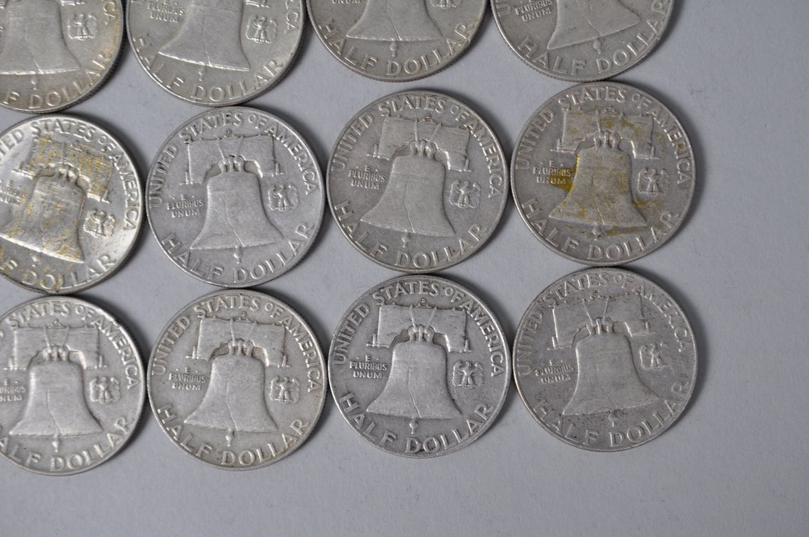 1958-1961 US Silver Half Dollars, photo 10 of 10