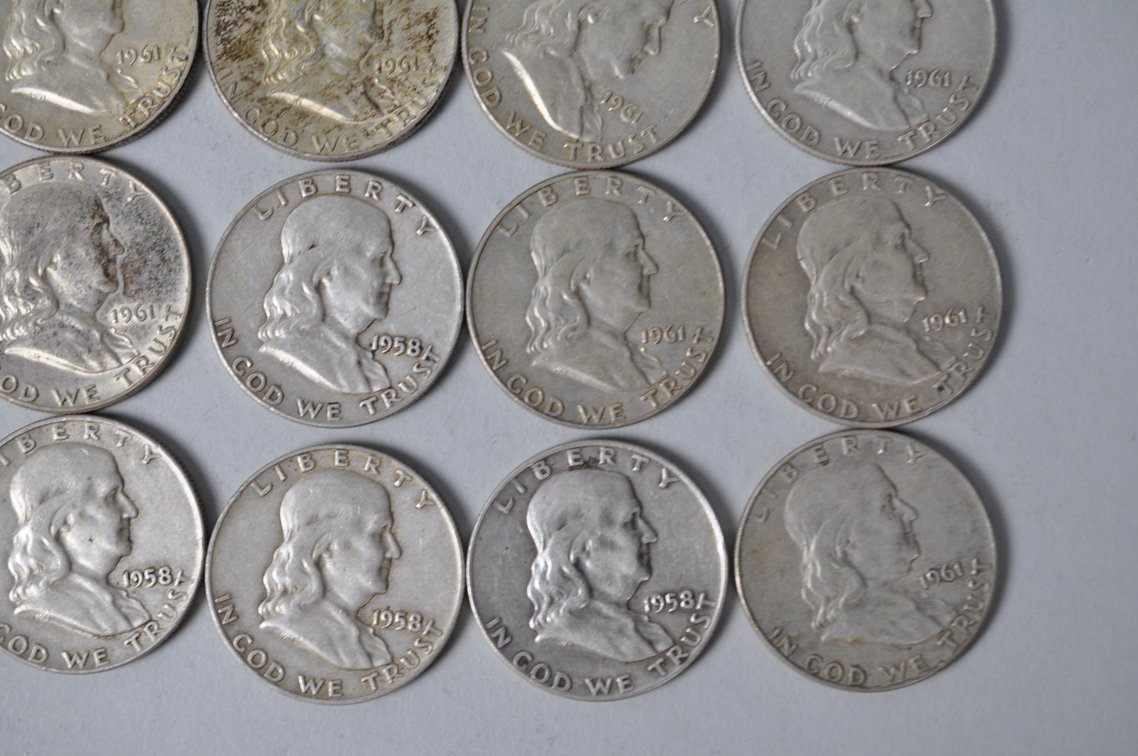 1958-1961 US Silver Half Dollars, photo 5 of 10