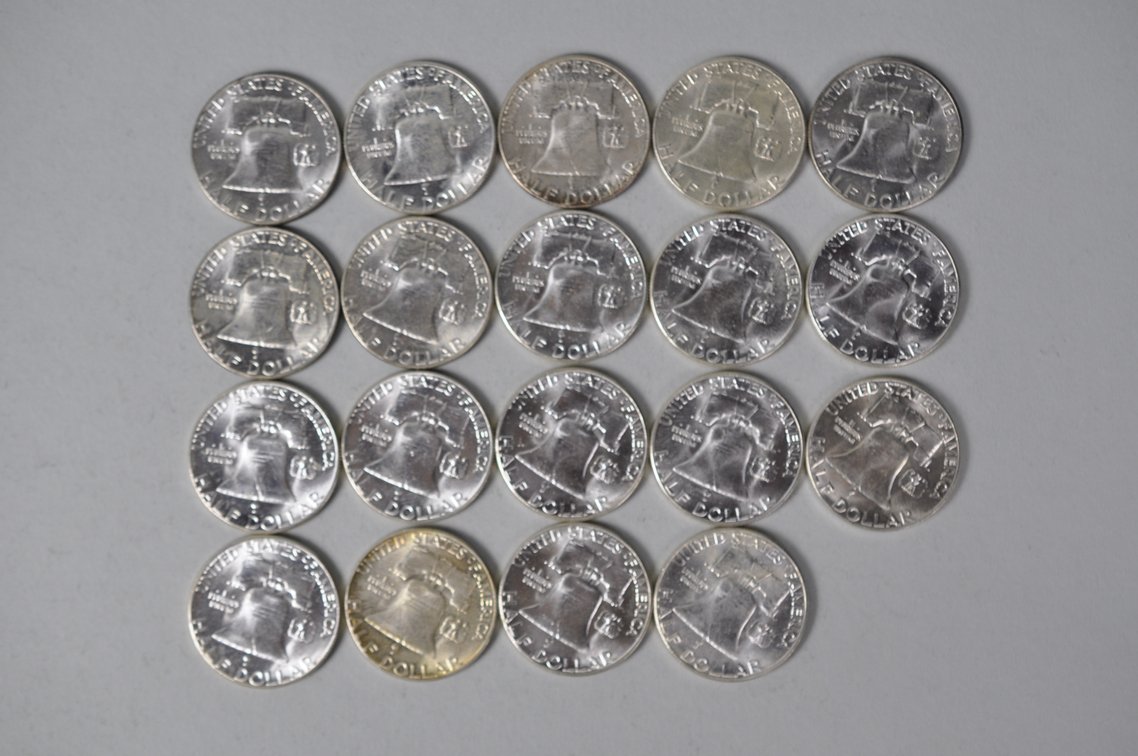 1958 US Silver Half Dollars, photo 6 of 11