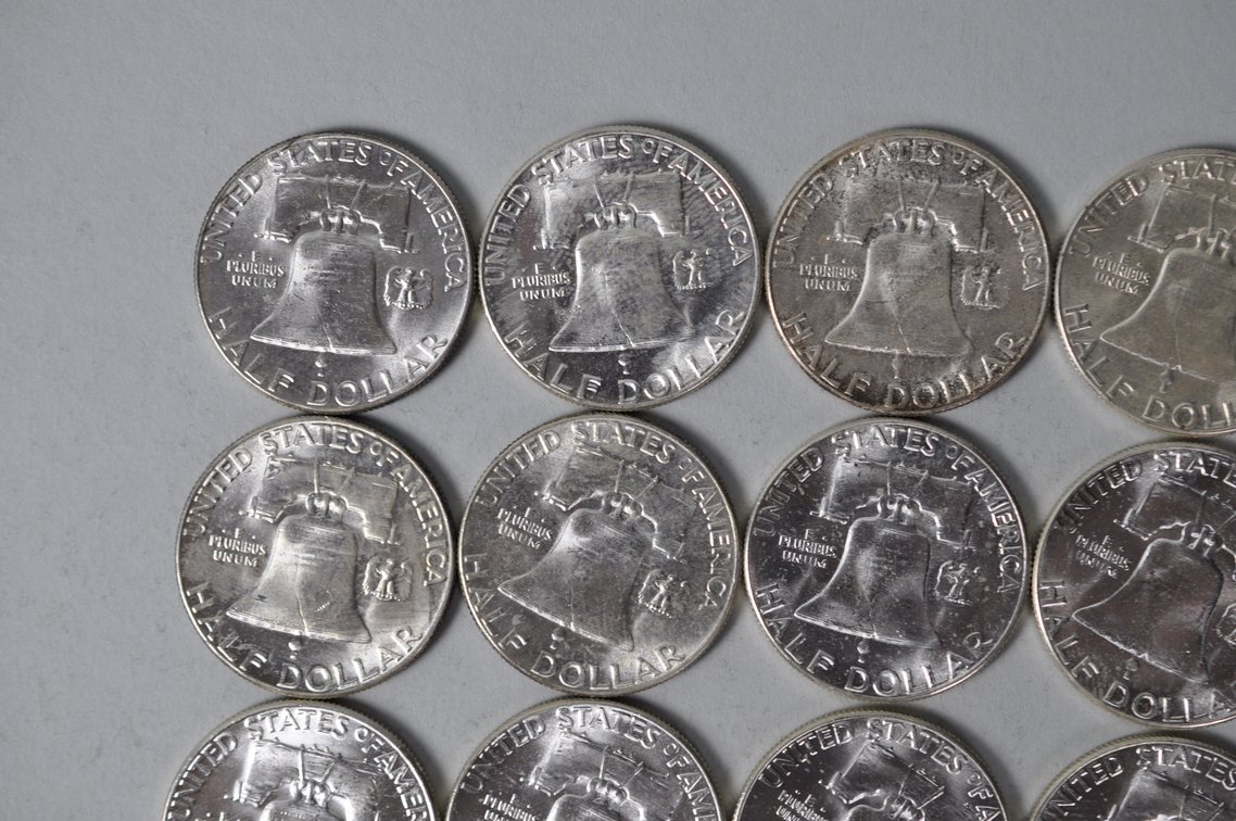 1958 US Silver Half Dollars, photo 7 of 11