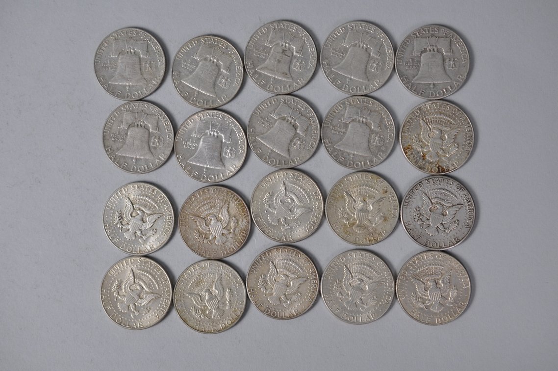 1963-1964 US Silver Half Dollars, photo 6 of 10