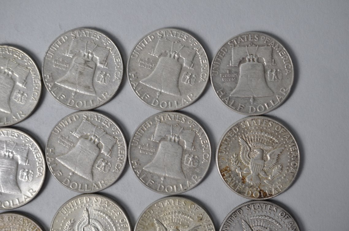 1963-1964 US Silver Half Dollars, photo 8 of 10