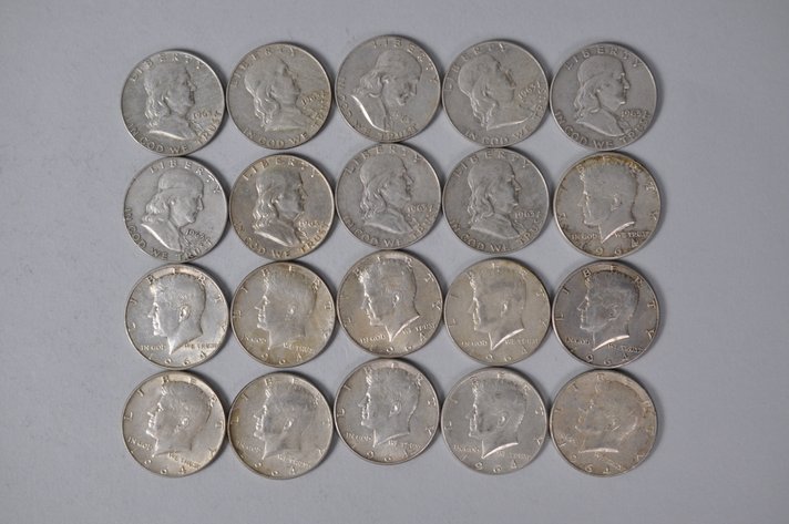 1963-1964 US Silver Half Dollars